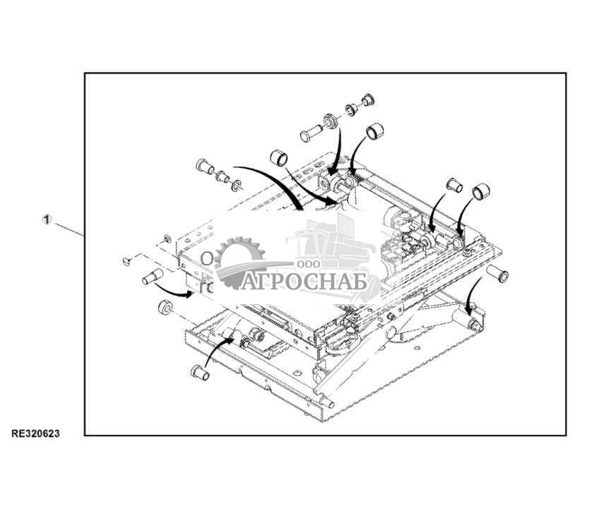 Ролик подшипника сиденья, комплект для ремонта подвески 